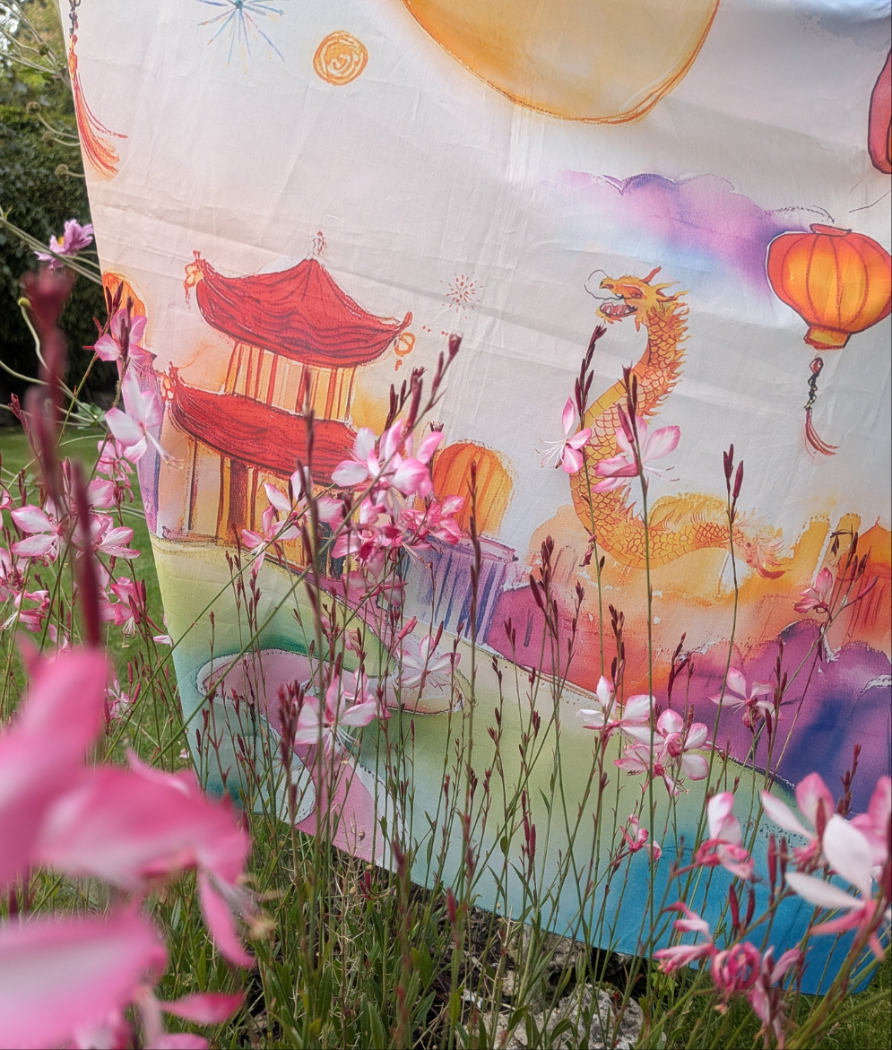 Lunar Lanterns: A Storytelling Play Scarf