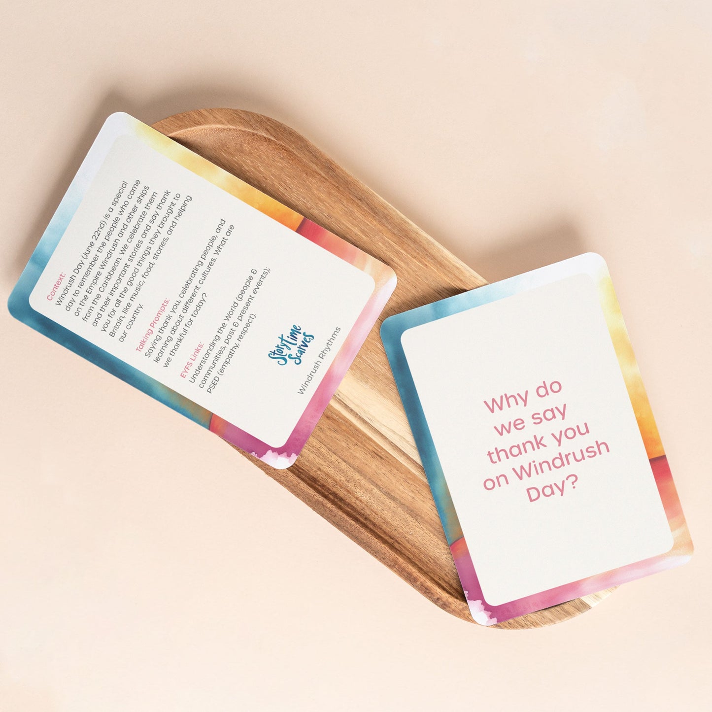 Windrush Rhythms Flashcards: EYFS & KS1 Cultural Education for Early Years - Storytime Scarves