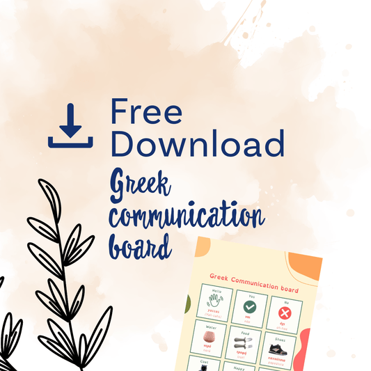 Free Greek Communication Board for Early Years! - Storytime Scarves