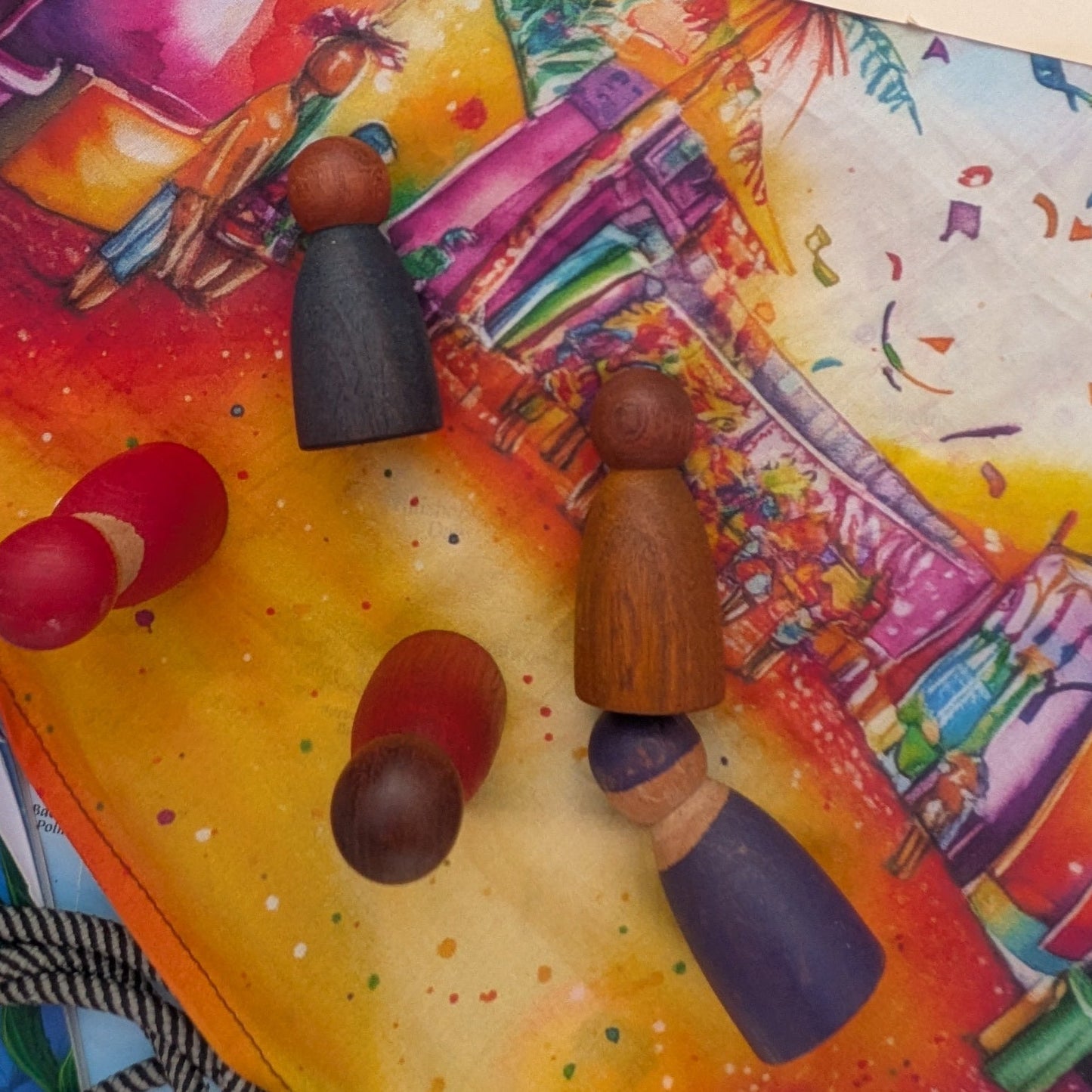 Carnival Rhythms Story Scarf: A Caribbean Gift for Kids - Storytime Scarves