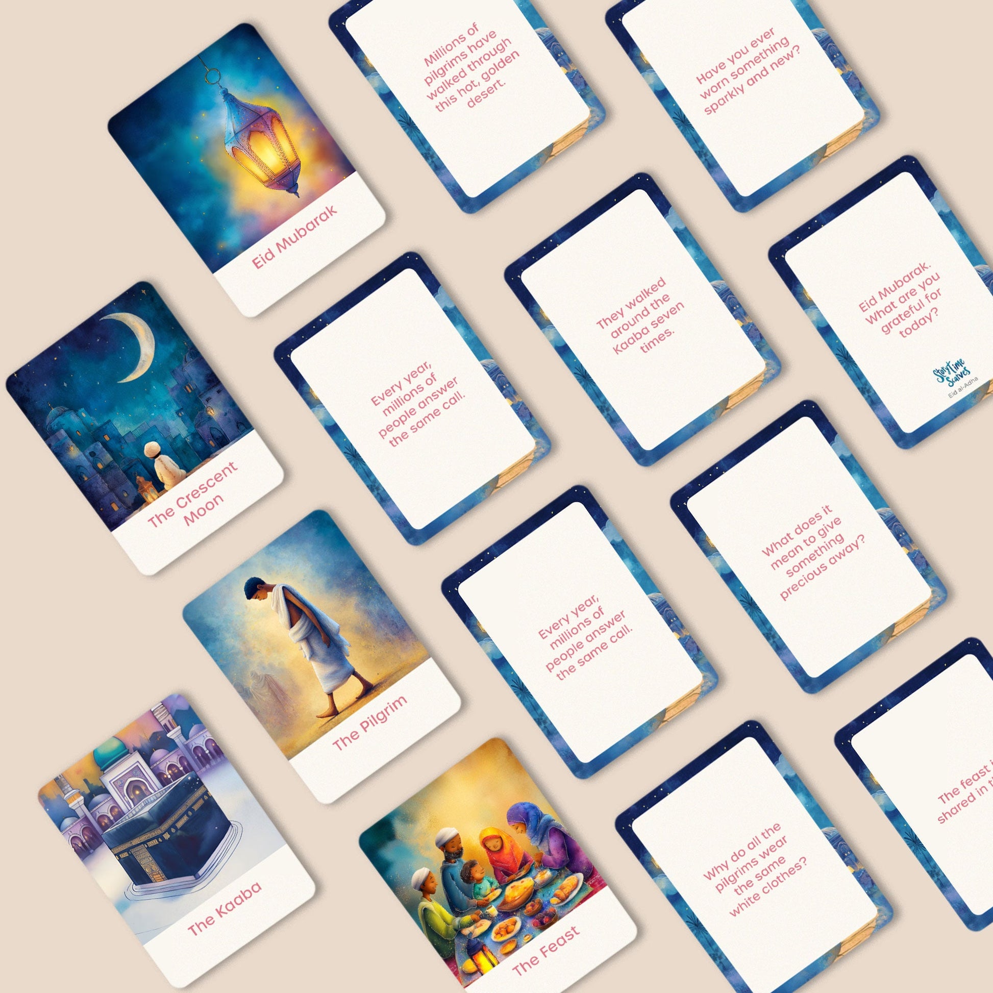Eid al - Adha Flashcards: Stories of Sacrifice, Generosity and Belonging - Storytime Scarves
