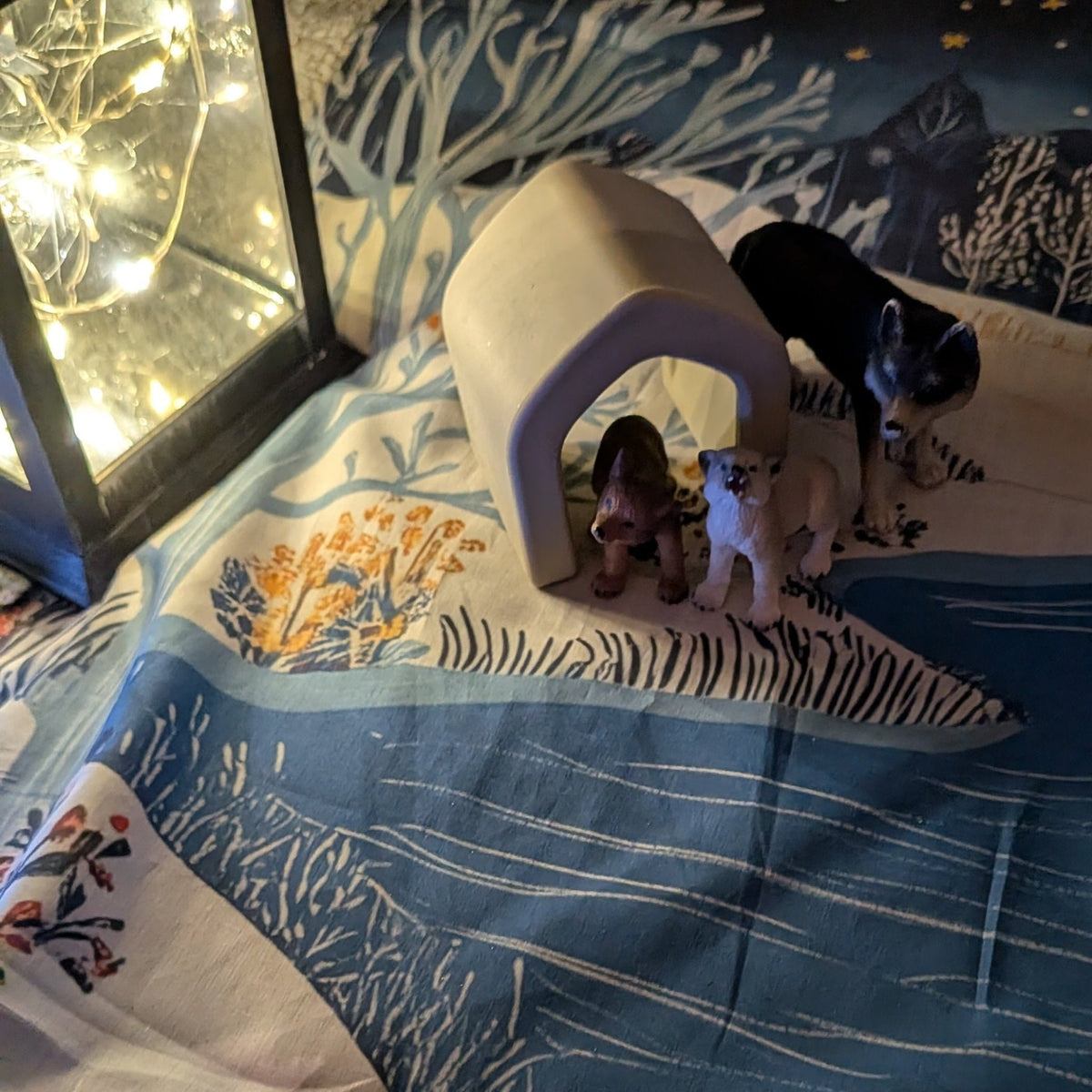 Estonian Winter | An Open-Ended Storytelling Play Scarf - Storytime Scarves