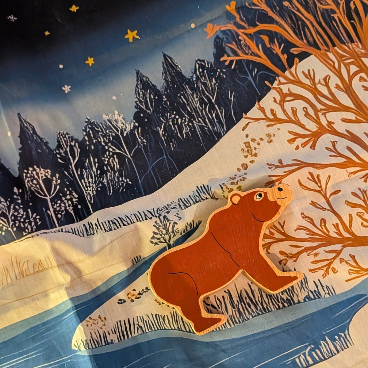 Estonian Winter | An Open-Ended Storytelling Play Scarf - Storytime Scarves