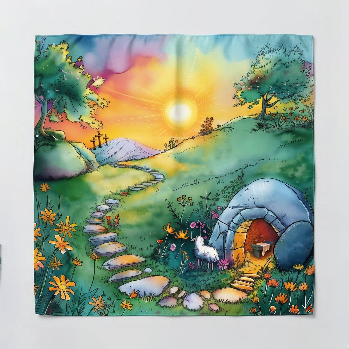 Resurrection Morn: An Easter Storytelling Play Scarf - Storytime Scarves