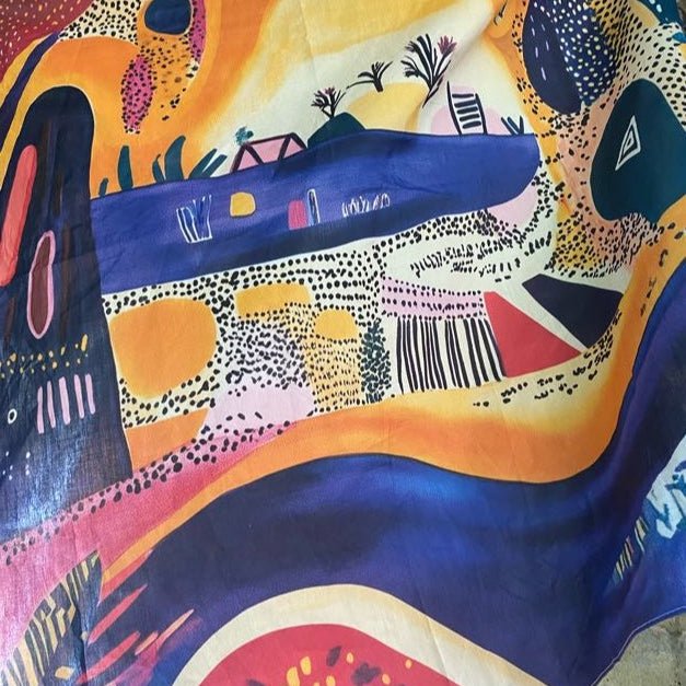 The Echoes of Nigeria Story Scarf: An Educational African Culture Toy - Storytime Scarves