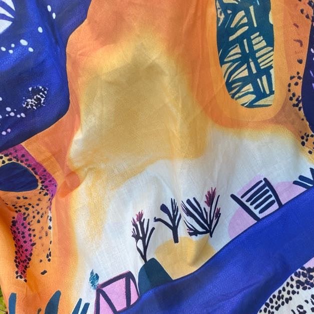 The Echoes of Nigeria Story Scarf: An Educational African Culture Toy - Storytime Scarves