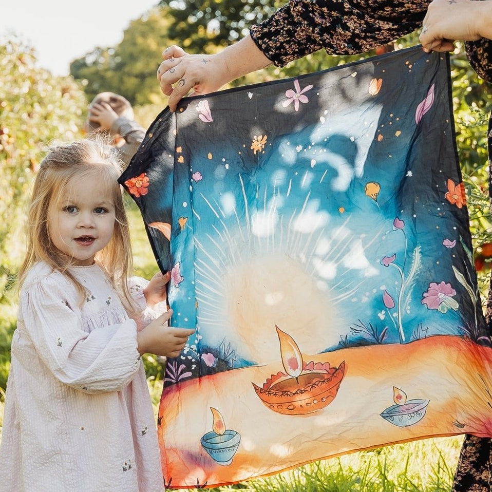 The Festival of Lights Story Scarf: An Educational Diwali Gift for Kids - Storytime Scarves