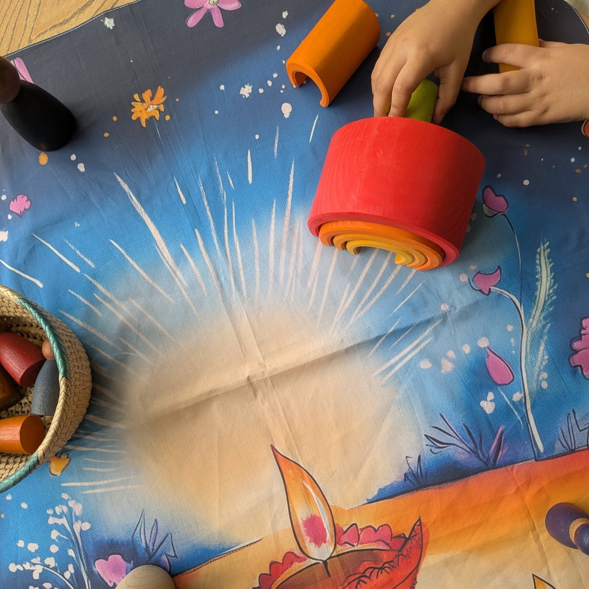 The Festival of Lights Story Scarf: An Educational Diwali Gift for Kids - Storytime Scarves