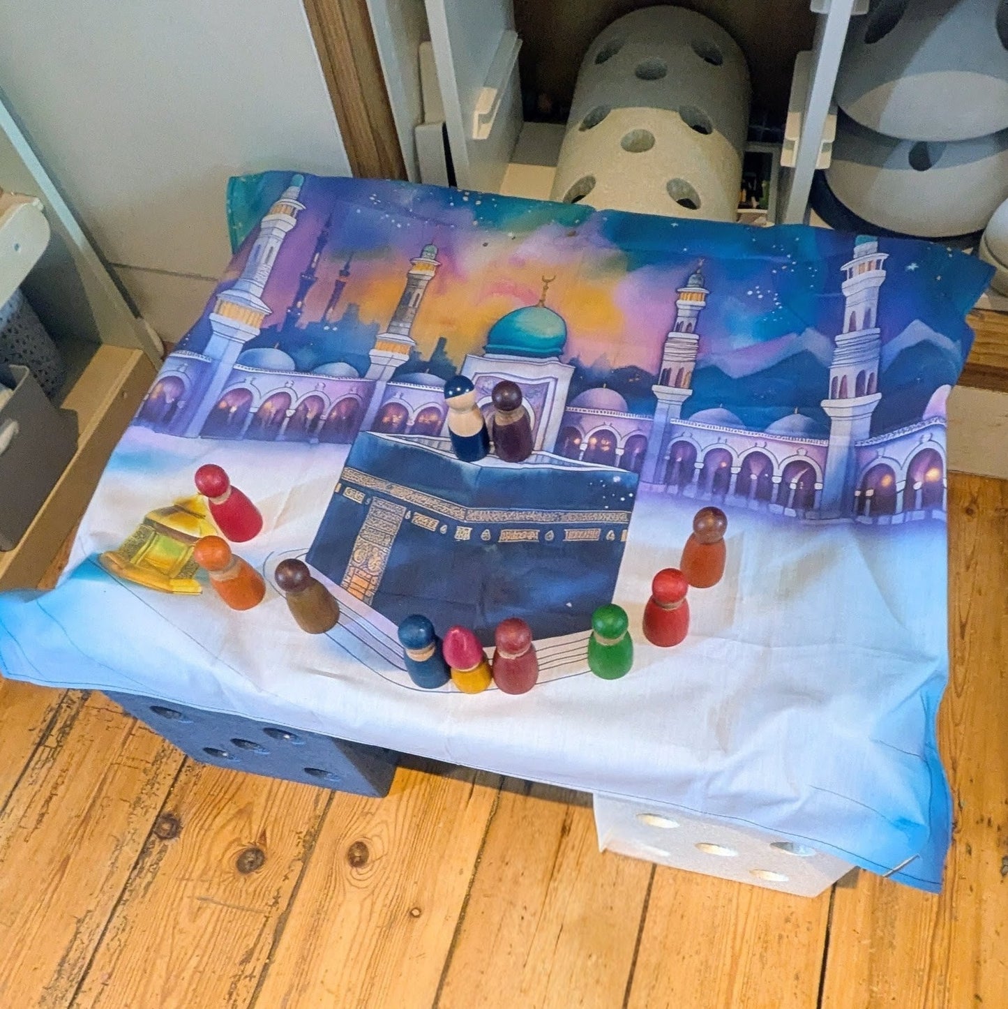 The Gathering: A Hajj Storytime Scarf, An Imaginative Storytelling Toy - Storytime Scarves