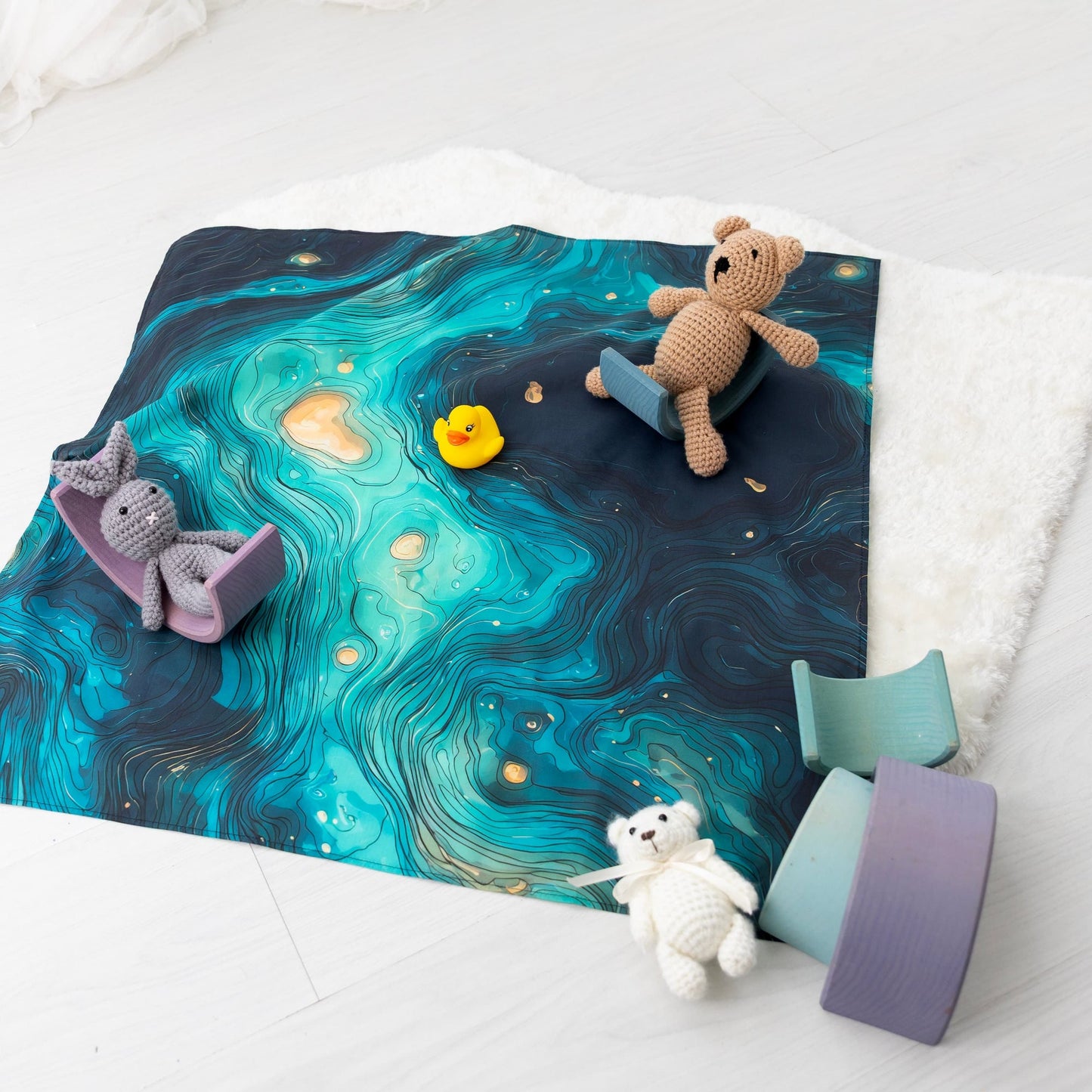 The Pathfinder’s Ocean An Open - Ended Storytelling Play Scarf - Storytime Scarves