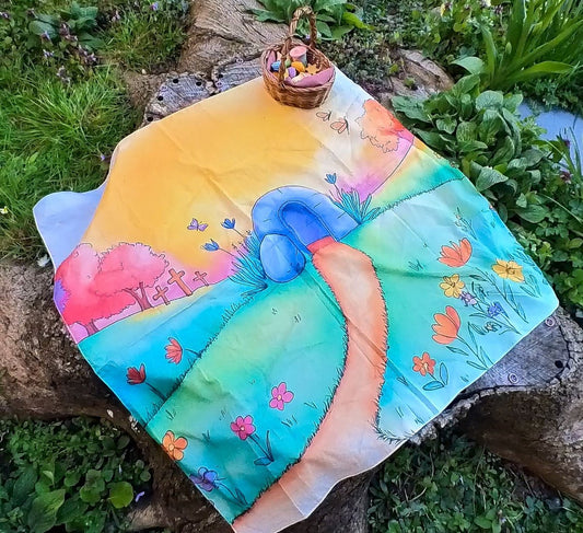 The Spring Meadow: Easter & New Beginnings Edition Storytelling Play Scarf - Storytime Scarves