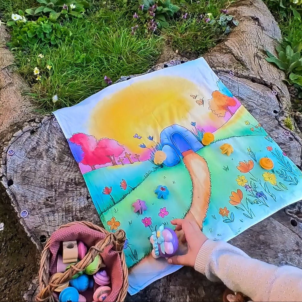 The Spring Meadow: Easter & New Beginnings Edition Storytelling Play Scarf - Storytime Scarves