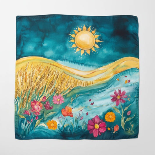Vaisakhi Jewel Bloom Storytelling Play Scarf - Storytime Scarves