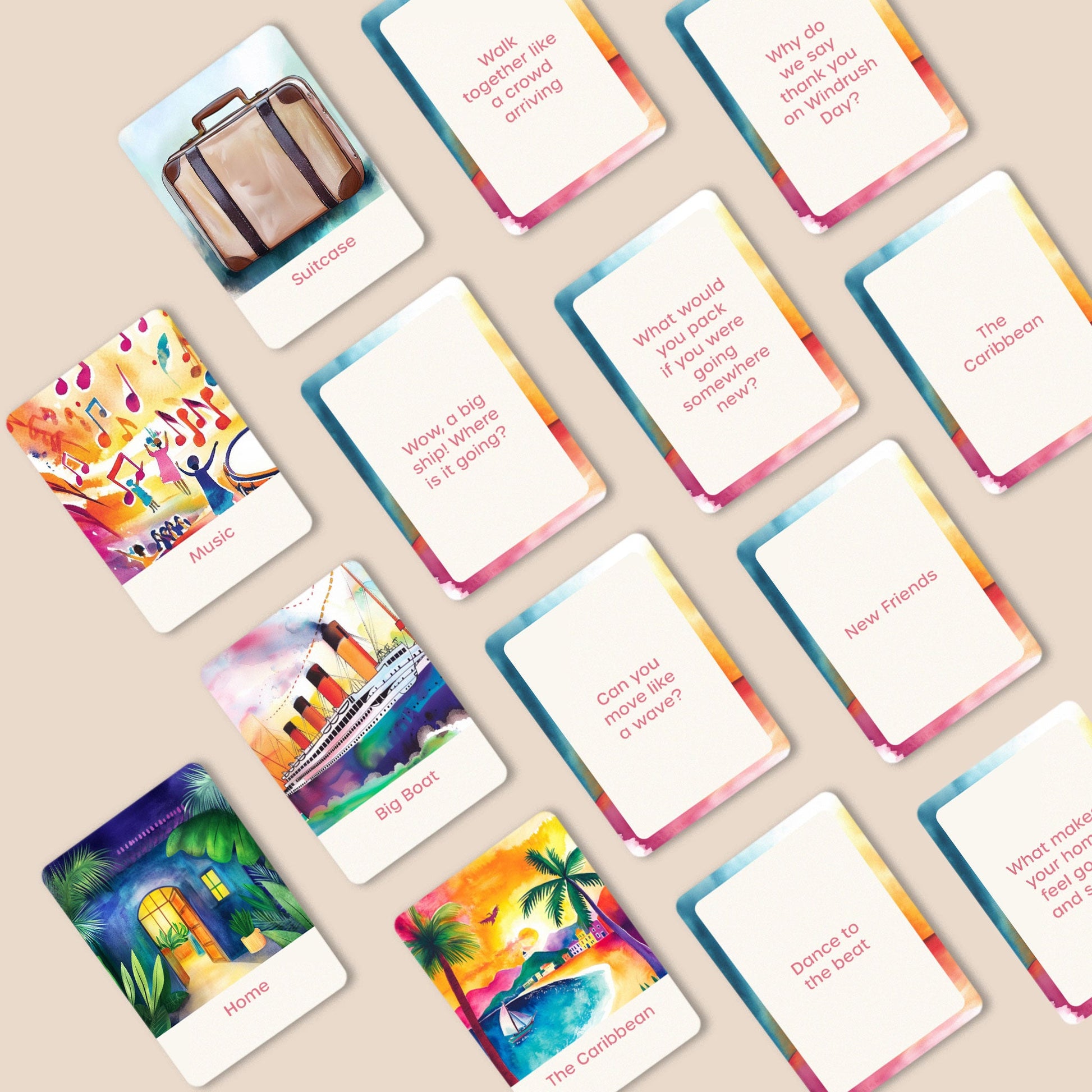 Windrush Rhythms Flashcards: EYFS & KS1 Cultural Education for Early Years - Storytime Scarves